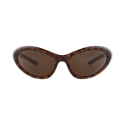 Pre-owned Balenciaga Shield-frame Bio Injection Sunglasses 'havana/brown' | Men's Size Onesize