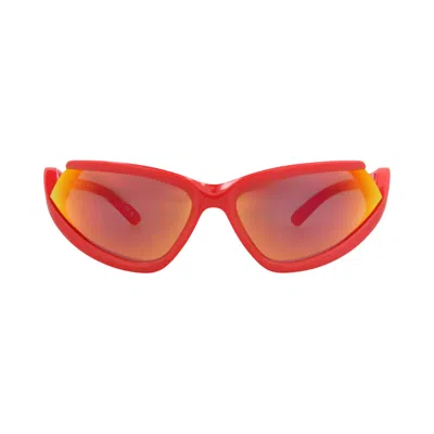 Pre-owned Balenciaga Shield-frame Bio Injection Sunglasses 'red' | Men's Size Onesize
