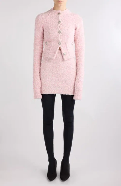 BALENCIAGA BALENCIAGA SHIMMER TWEED CROP CARDIGAN