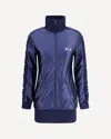 Balenciaga Shiny Jersey Fitted Tracksuit Dress In Blue