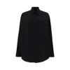 Balenciaga Suspended Shirt Dress In Black