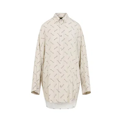 Balenciaga Shirt In Neutral