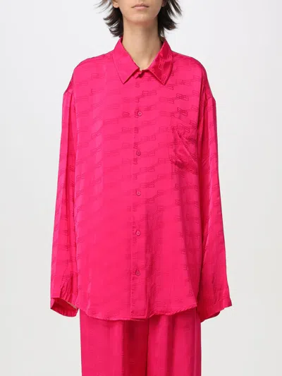 BALENCIAGA SHIRT BALENCIAGA WOMAN COLOR FUCHSIA,414733007