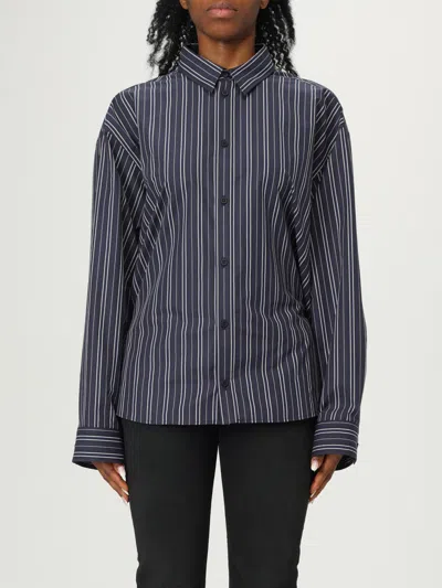 BALENCIAGA SHIRT BALENCIAGA WOMAN COLOR NAVY,H18358045