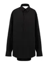 Balenciaga Suspended Shirt Dress In Black