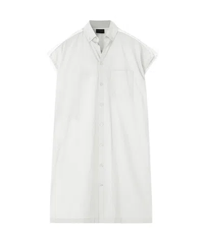 Balenciaga Shirt Dress In White