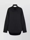 Balenciaga Suspended Shirt Dress In Black