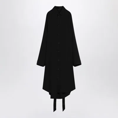 Balenciaga Shirt Dress With Intertwined Ribbons