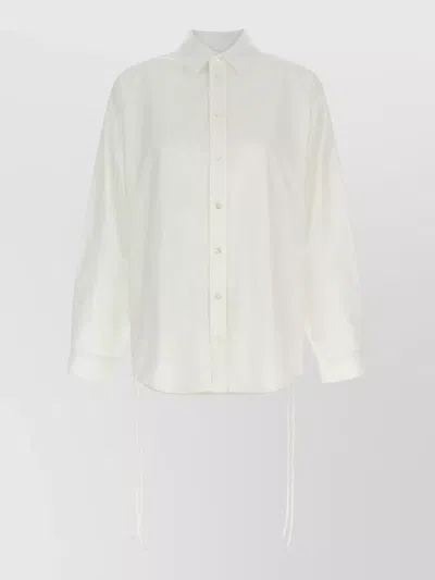 Balenciaga Shirt Featuring Lace Up Front And Ties In White