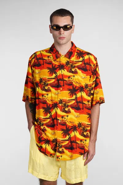 BALENCIAGA SHIRT IN ORANGE VISCOSE