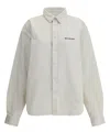 Balenciaga Cotton Shirt With Pockets And Collar In White