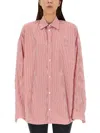 Balenciaga Women Shirt With Logo In Red