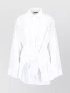 Balenciaga Shirt With Long Sleeves And Pointed Collar In White