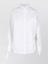 Balenciaga Shirt With Pointed Collar And Chest Pocket In White
