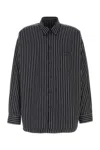 Balenciaga Oversized Striped Poplin Shirt For Men