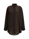 Balenciaga Tracksuit-style Silk-crepe Blouse