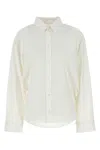 Balenciaga White Poplin Shirt In Neutral