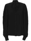 Balenciaga Pussy-bow Crinkled-jersey Shirt