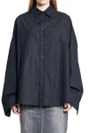 Balenciaga Woman Black Shirts In Black
