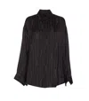 Balenciaga Pinstriped Black Button-down Shirt In Black