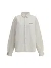 Balenciaga Cotton Shirt With Pockets And Collar In Beige