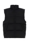 Balenciaga Black Polyester Padded Jacket In Black