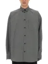Balenciaga Men Oversize Fit Shirt In Black