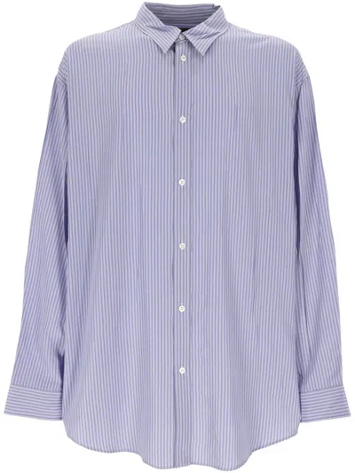 Balenciaga Fluid Shirt In Blue
