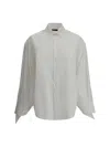 Balenciaga White Double-breasted Tailored Shirt In White
