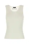 Balenciaga White Sleeveless Tank Top In White