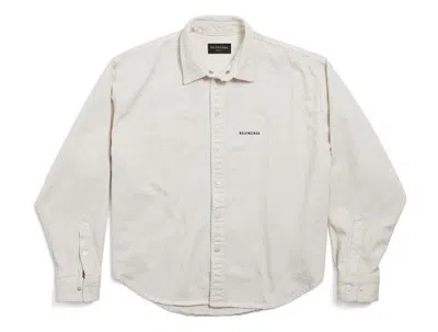 Balenciaga Large Fit Shirt In White