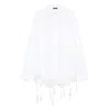 Balenciaga Camicia Oversize In Lyocell Bianco  Donna In White
