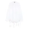 Balenciaga Camicia Oversize In Lyocell Bianco  Donna In White