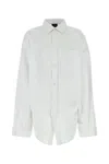 Balenciaga Poplin Oversize Shirt In White