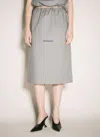 Balenciaga Dust-proof Bag Poplin Shoe Bag Skirt In Grey