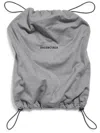 Balenciaga Grey Cotton Shoe Bag Top In Grey