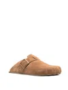 Balenciaga Sunday Shearling-lined Suede Mules
