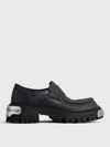 Balenciaga Black Leather Tractor Loafers