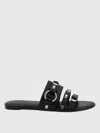 Balenciaga City Nappa Leather Flat Slides In Black