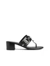 Balenciaga Thong Sandals Block Heel In Black