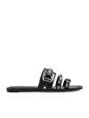 Balenciaga City Flat Sandals In Black