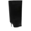 Balenciaga Wader Puffer Wide-shaft Stiletto Boots In Black