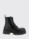 Balenciaga Leather Boots With Maxi Rubber Sole In Multi