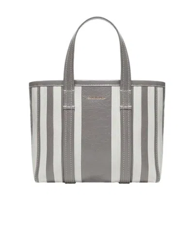 Balenciaga Shopper Barbes Small East-west Da Donna In Grigio Scuro In Multi