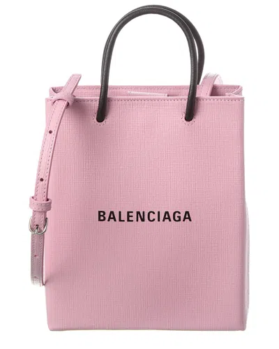 Balenciaga Shopping Phone Holder Tote In Pink