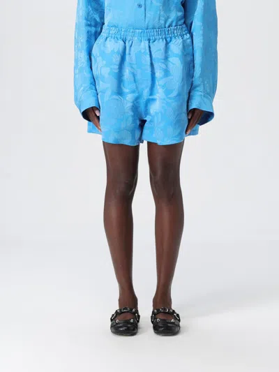 Balenciaga Shorts  Woman Color Sky In Blue