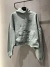 Balenciaga Frayed-hem Cotton Hoodie In Multi