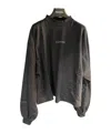 Balenciaga Short Long-sleeved T-shirt In Black