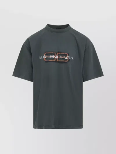 BALENCIAGA SHORT SLEEVE GRAPHIC PRINT T-SHIRT