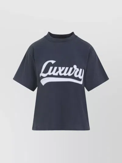 BALENCIAGA SHORT SLEEVE MOCK NECK TOP